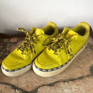 nike air force 1 Low Woman's Overbranding Citron Size 8
